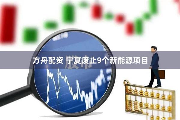 方舟配资 宁夏废止9个新能源项目
